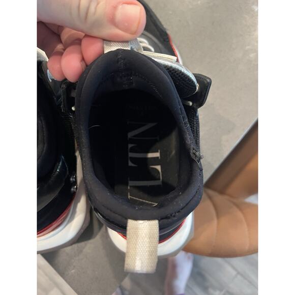 Valentino Bounce Sneakers - Black/Chrome/White - Size 45 (12 US) - Picture 6 of 6